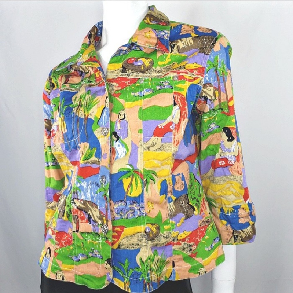 Vintage colorful jacket L
